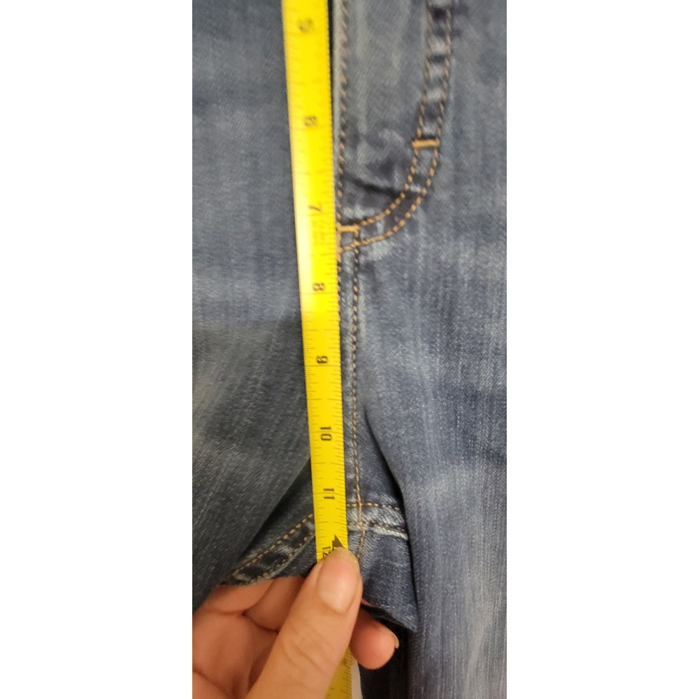 Lee Women's Midrise Boot Cut Blue Jeans Size 16 Long - Picture 4 of 11